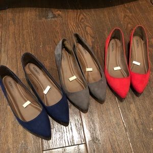 3 Pairs of Merona Flats